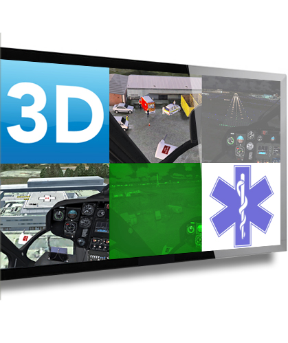 Simulateur 3D Mobile de formation et d'entraînement HEMS Technical Crew Member